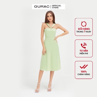 Đầm nữ cách điệu cúp ngực GUMAC phong cách sang trọng DB471