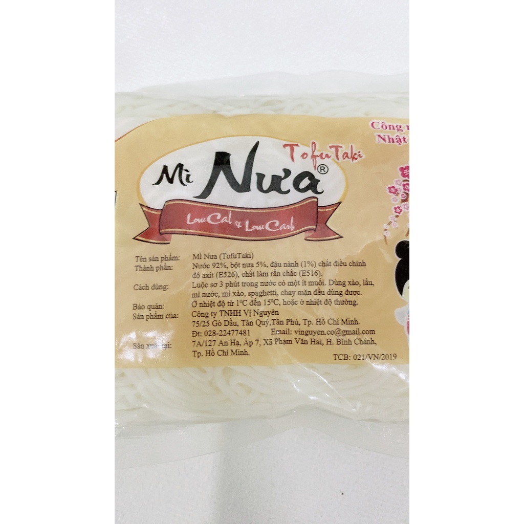 Bún nưa, mì nưa, cơm nưa, miến nưa, phở nưa, đậu nưa ăn kiêng giảm cân keto/das/lowcarb/eatclean Shirataki Vị Nguyên