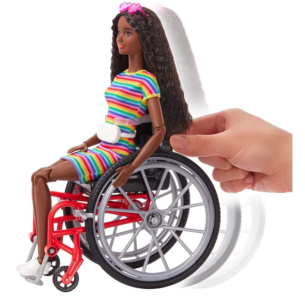 Búp Bê Barbie Fashionista 166 Xe Lăn Wheelchair