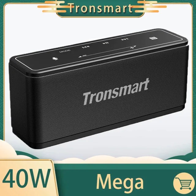 Tronsmart Element Mega Loa Bluetooth 5.0 Công suất 40W Hỗ trợ TWS và NFC ghép đôi 2 loa Âm thanh nổi sống động kết hợp