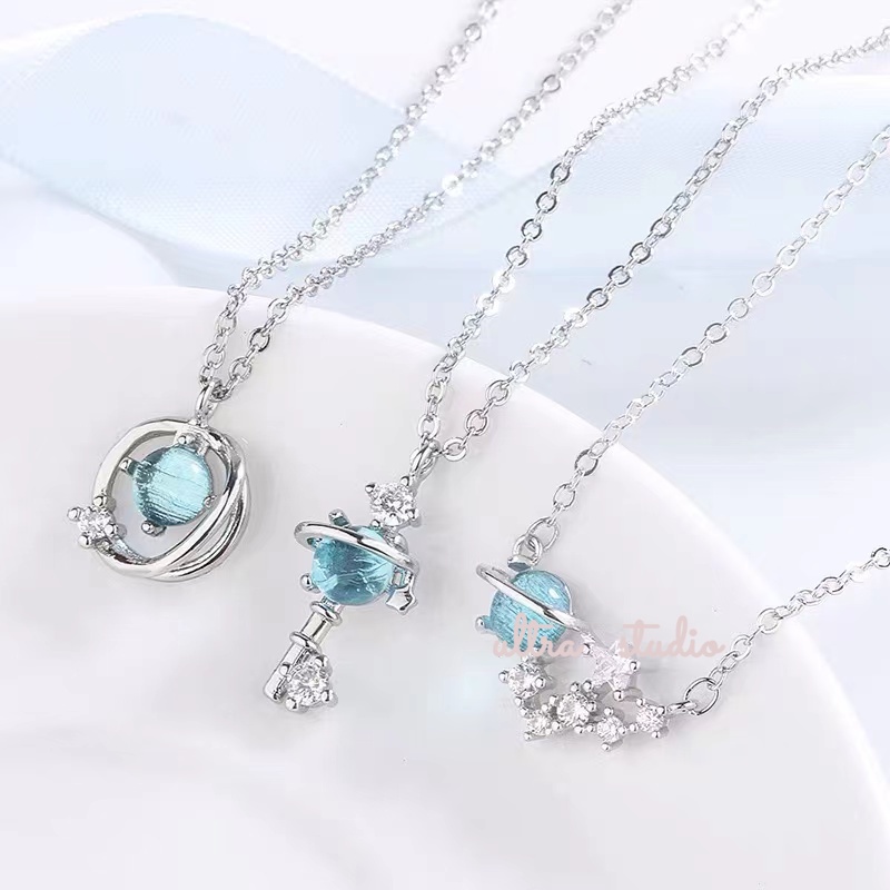 Vòng Cổ Mặt Hình Hành Tinh Và Hành Tinh Phong Cách Hàn Quốc Cho Nữ Sinh