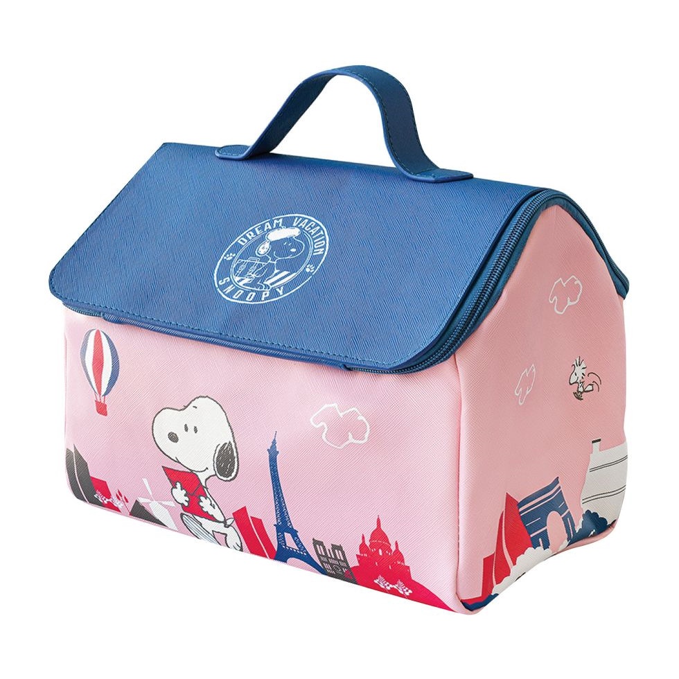 Túi Đựng Mỹ Phẩm Xách Tay Hình Ngôi Nhà Hoạt Hình Snoopy Đáng Yêu