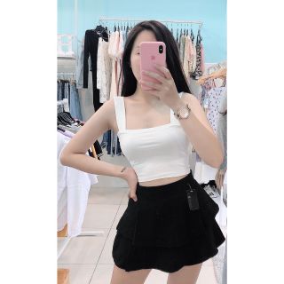 Áo croptop 2 dây bản to ( có mút ngực )