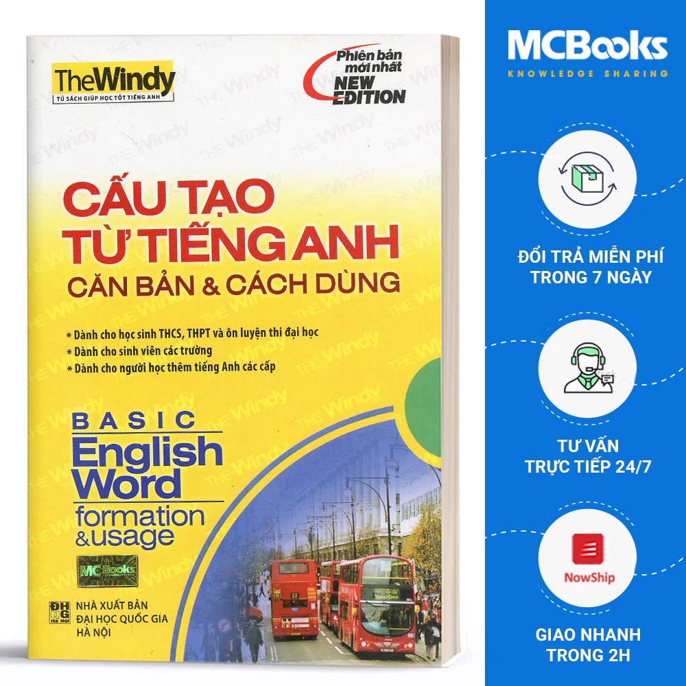 [Mã LIFEMC159 giảm 10% đơn 150k] Sách - Cấu tạo từ tiếng anh căn bản và cách dùng