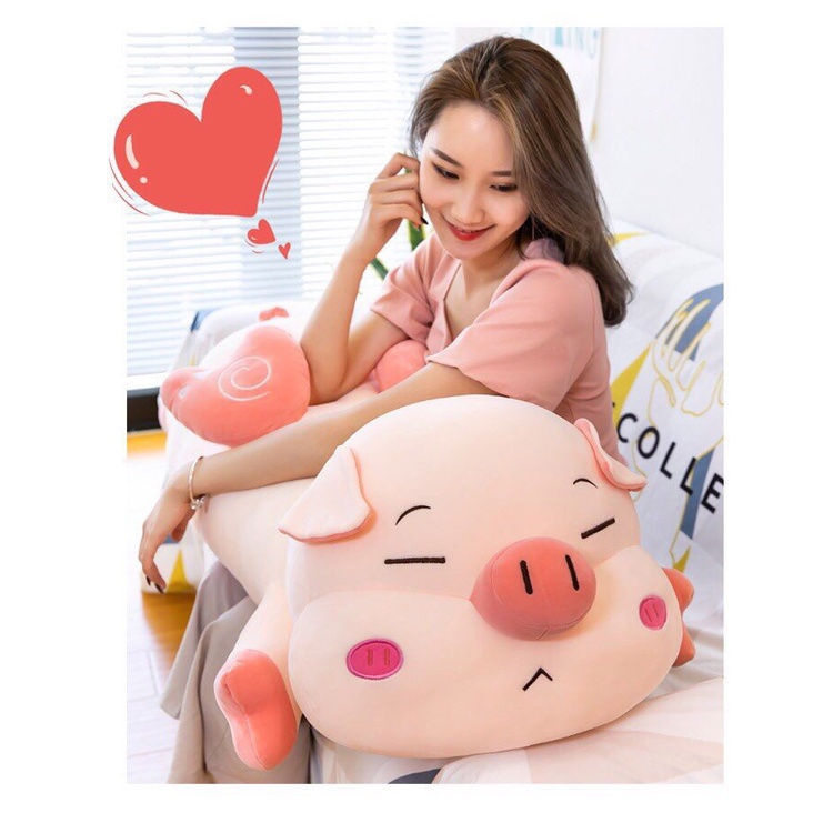 Gấu bông - thú nhôi bông Heo Cánh Tiên - gối ôm hình dễ thương siêu mềm - siêu cute