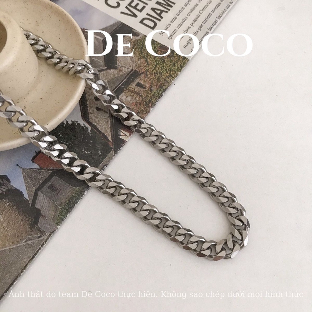 [KHÔNG ĐEN GỈ] Vòng cổ dây xích bản to decoco.accessories