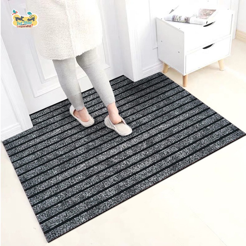 Thảm Lót Sàn Nhà Tắm / Nhà Bếp Họa Tiết Kẻ Sọc Chống Trượt Chống Dầu Mỡ