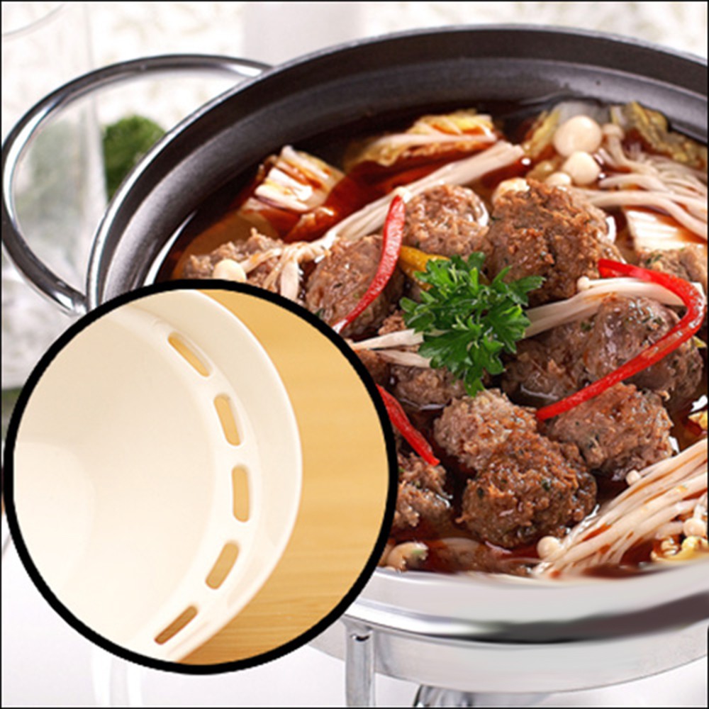 1 Muỗng Múc Canh Bằng Nhựa Pp Màu Trắng Tay Cầm Dài Có Lưới Lọc