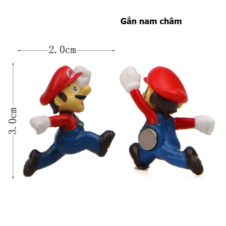 Full set Mario Series phiên bản gắn nam châm (dán tủ lạnh) gồm 44 chi tiết