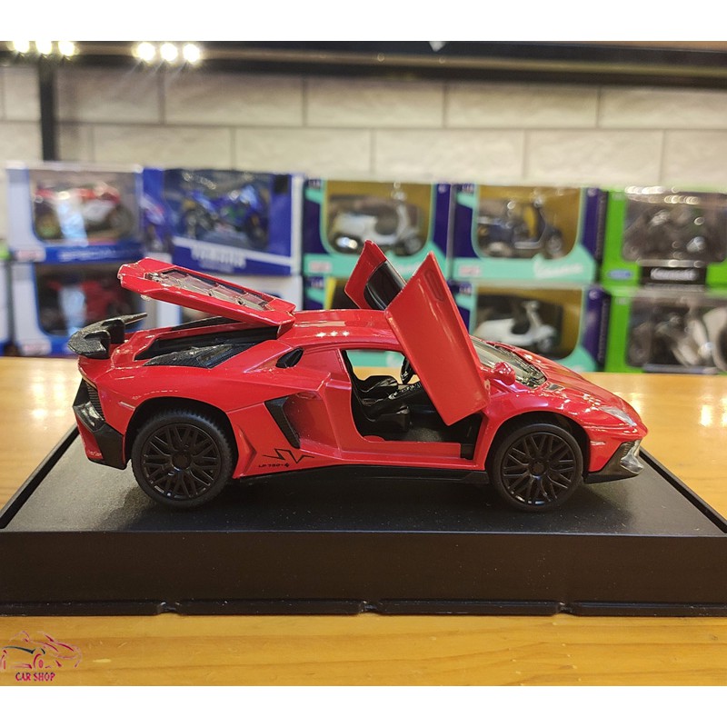 Mô tả sản phẩm Xe mô hình - Mô hình xe sắt Lamborghini SV LP750 tỉ lệ 1:32 màu đỏ