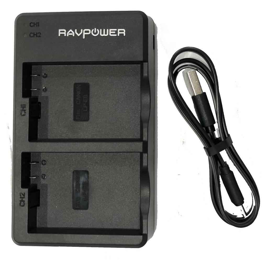 Sạc máy ảnh Ravpower cho Canon LP-E8
