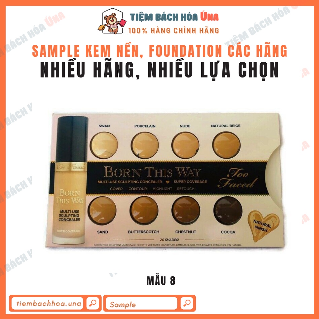 Mẫu thử kem nền, foundation các hãng highend hàng đủ bill US