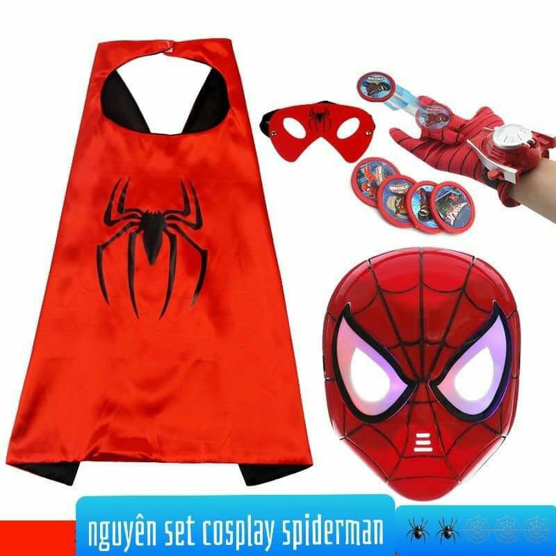 Bộ đồ áo hoá trang spiderman siêu nhân cho bé trai