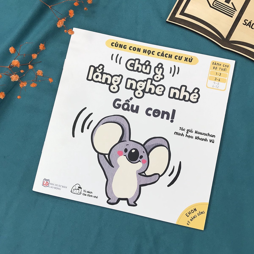 Sách - Ehon Kỹ Năng Sống - Cùng Con Học Cách Cư Xử (1-6 tuổi) lẻ tùy chọn