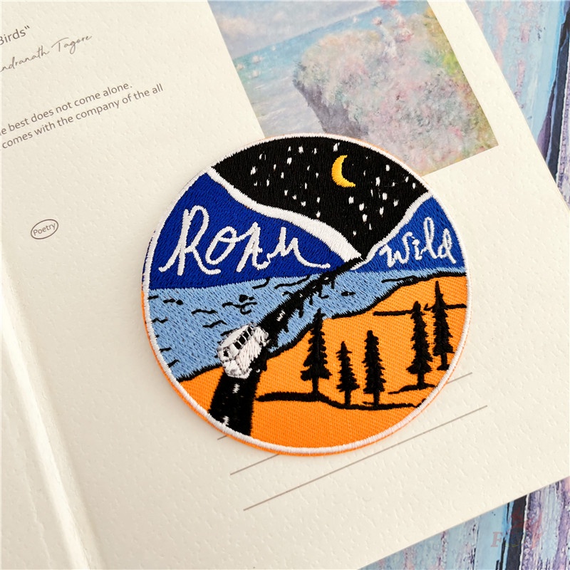 ☸ Miếng Dán Ủi Lên Quần Áo In Hình Adventure - Roam ☸ 1 Sticker Ủi Thêu Hình Huy Hiệu