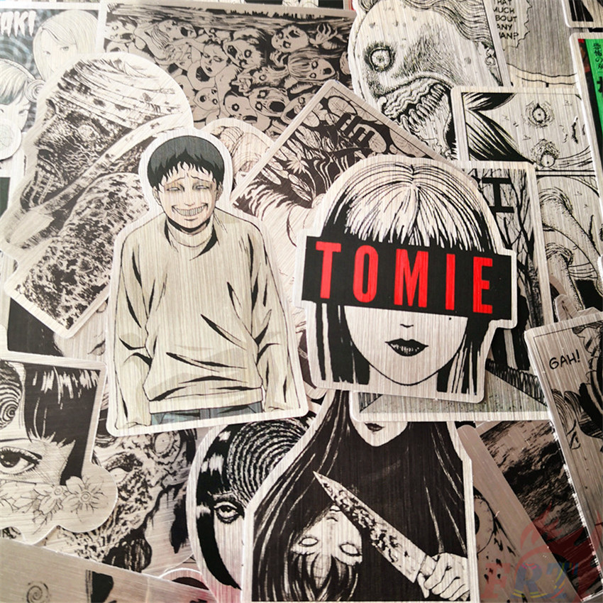 ❉ Tomie: Anrimiteddo - Series 04 Junji Ito Horror Comics Anime Laser Weird Ornaments Stickers ❉ 50Pcs/Set Cool Waterproof DIY Fashion Luggage Laptop Skateboard Doodle Decals Stickers