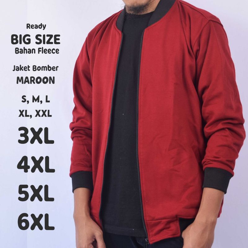 Áo Khoác BOMBER Màu Trơn Cỡ Lớn XXL XXXL XXXXXL Xxxxxxl Cho Nam Và Nữ SIZE S-6XL