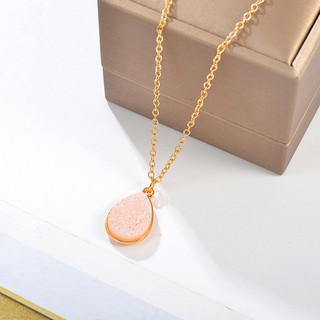 Water Drop Pendant With Crystal Stone