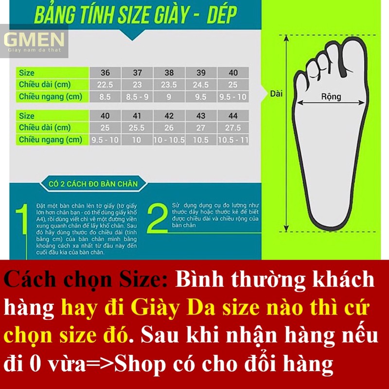 Giày sục nam da thật có lỗ thoáng khí đế cao su êm chân khâu chỉ bảo hành 12 tháng TK0100