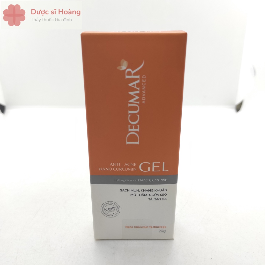 Gel Ngừa Mụn Nano Nghệ Decumar Advanced 20gr