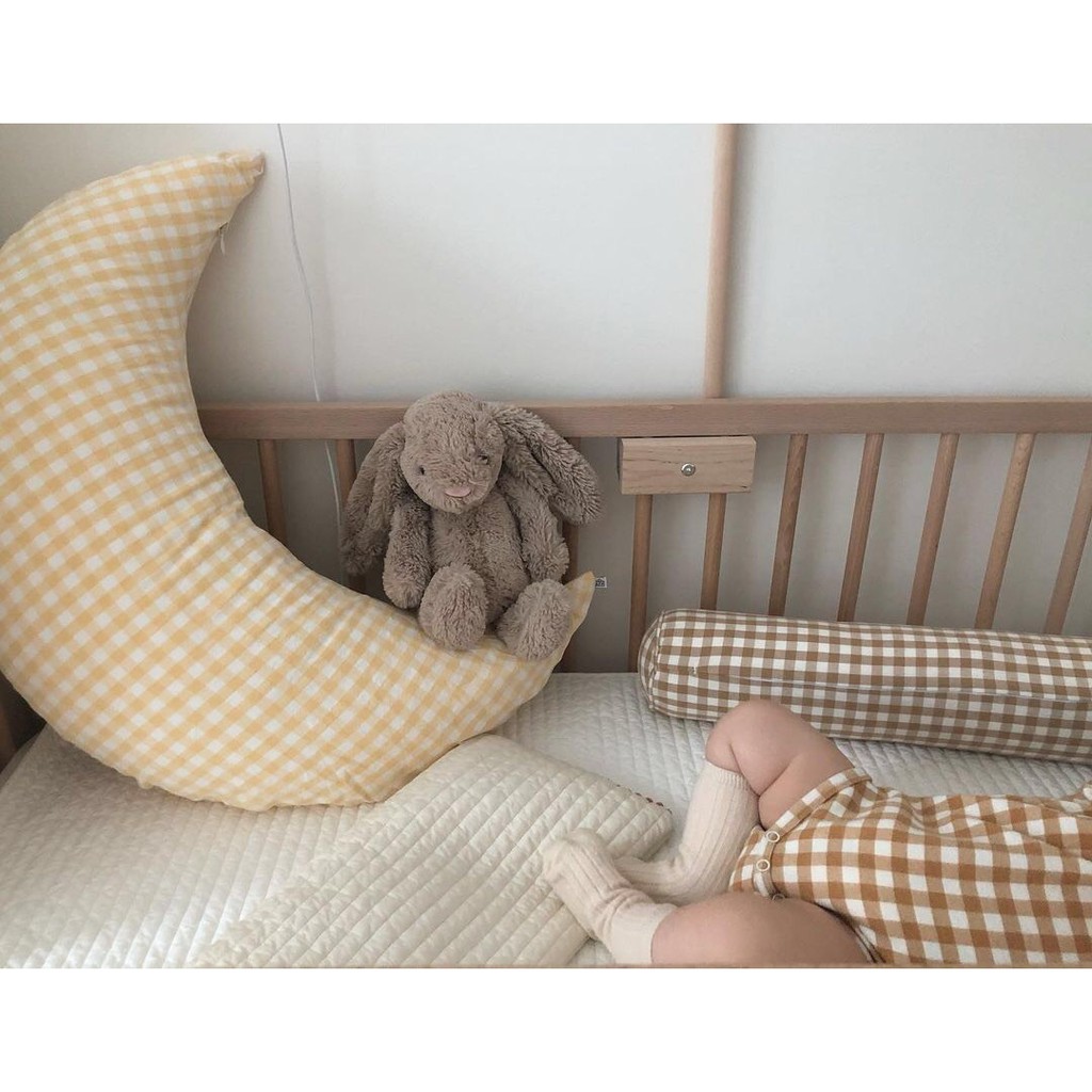 GỐI ÔM ĐA NĂNG MẶT TRĂNG - VẢI COTTON HÀN CAO CẤP