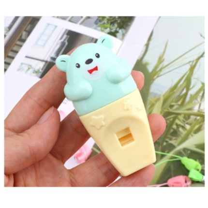 Kèn Còi Thổi Hình Gấu Nhựa ABS Cap Cấp Cho Bé