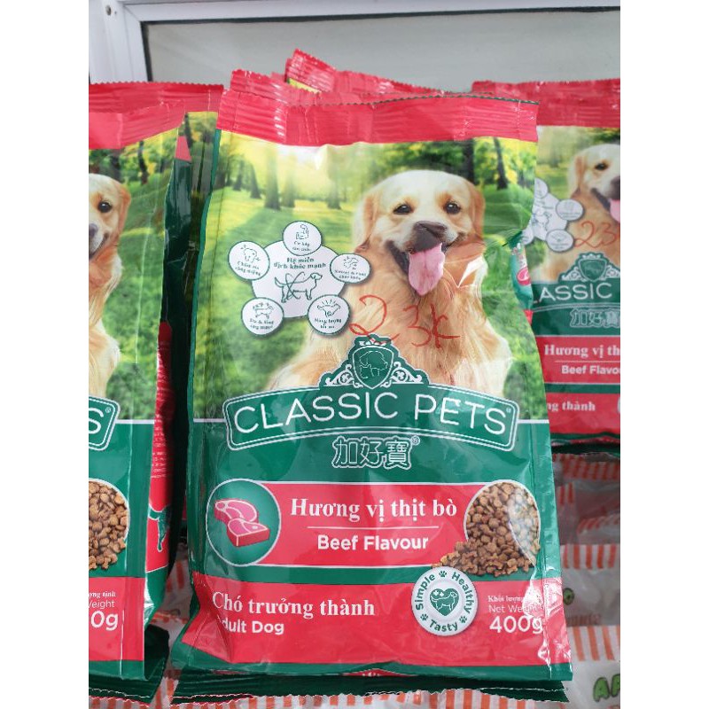 Cám cho chó trưởng thành Classsic pets vị thịt bò 400g