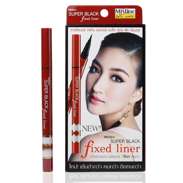 Follow shop 06/03 Kẻ mắt Mistine Super Black Fixed Liner