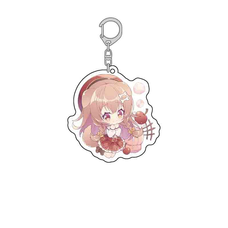(mica trong acrylic) Móc khóa in hình Hololive ver bong bóng anime chibi xinh xắn dễ thương