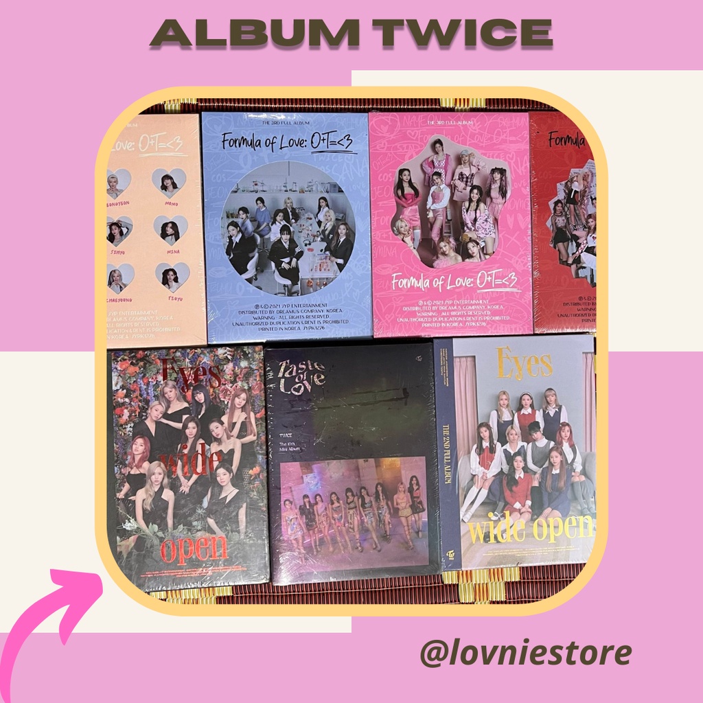 Sẵn Album ảnh Twice đủ phiên bản, nguyên seal