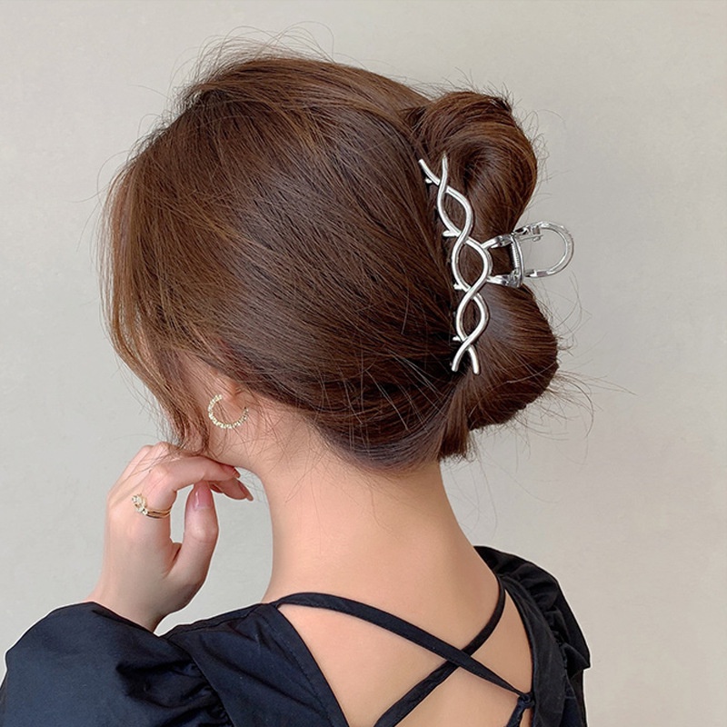 Kẹp Tóc Kim Loại Loại Lớn Phong Cách Hàn Quốc Thời Trang