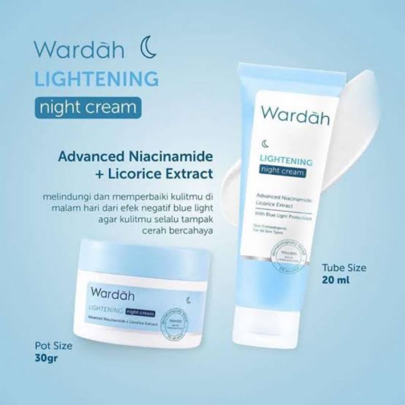 Kem dưỡng trắng da ban đêm Wardah Advanced Niacinamide