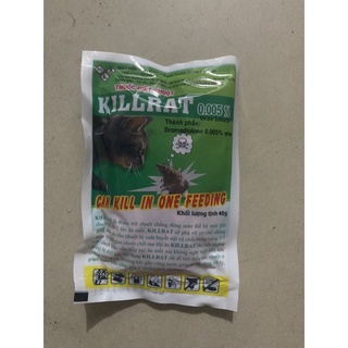 Thuốc diệt chuột killrat 0.005 1 gói 40g