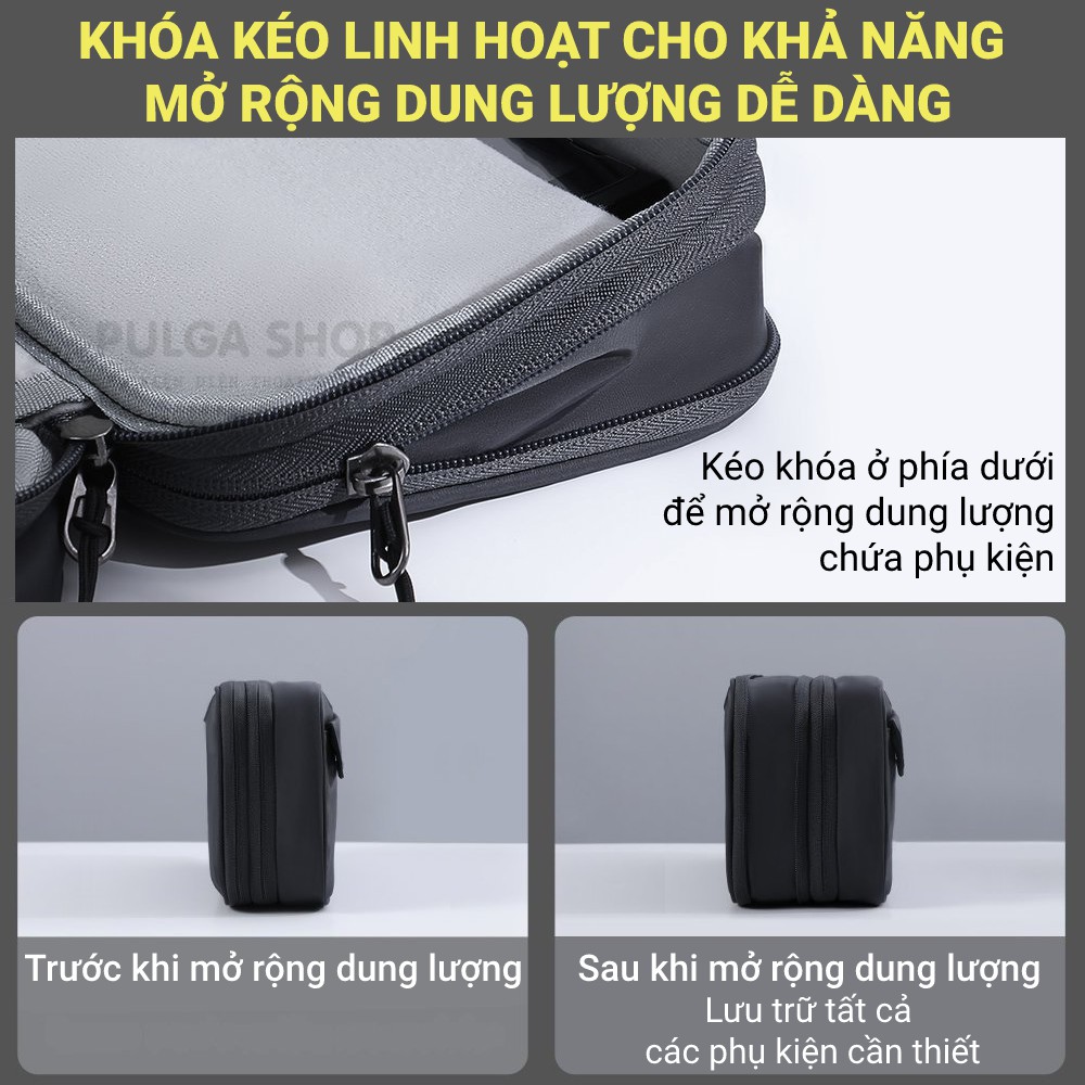 Túi Phụ Kiện Công Nghệ Chống Sốc, Chống Nước Baseus Đựng Cáp Sạc/ Tai Nghe/ USB Thẻ Nhớ/ Máy Chơi Game Nintendo Switch