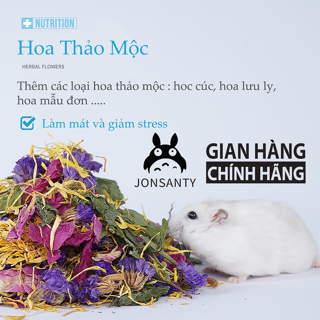 Thức ăn cho chuột Hamster Bear, Winter White, Robo, Campell vỗ béo phiêu lưu đại dương thương hiệu JONSANTY 908gr CTS110