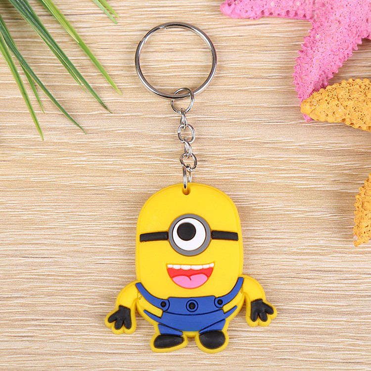 Combo 10 Móc khóa cao su silicon dẻo hình thú hình hoạt hình nhiều mẫu đáng yêu Youngcityshop