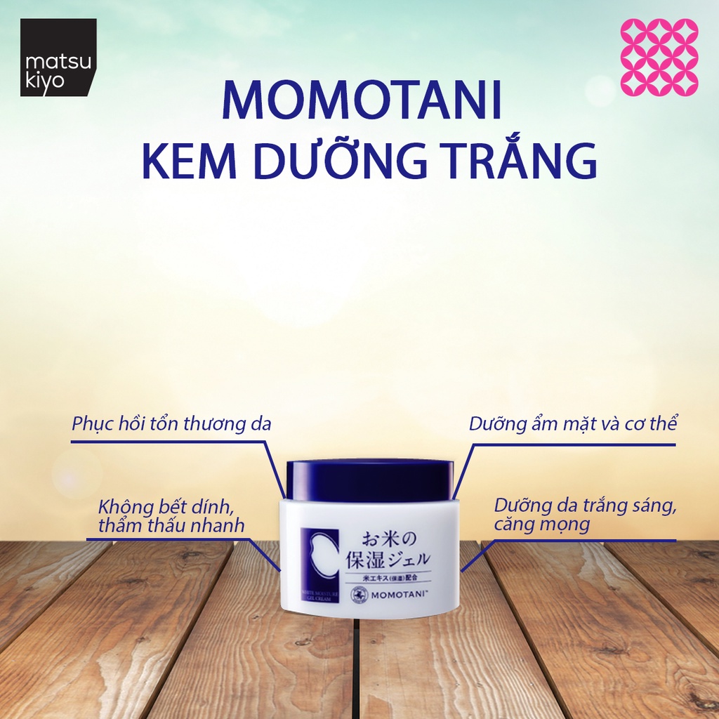 Kem dưỡng trắng Momotani white moisture gel cream 230g