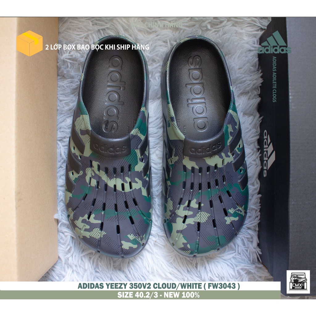 [ HÀNG CHÍNH HÃNG ] Dép Adidas Adilete Clogs Camo - HÀNG CHÍNH HÃNG 100%