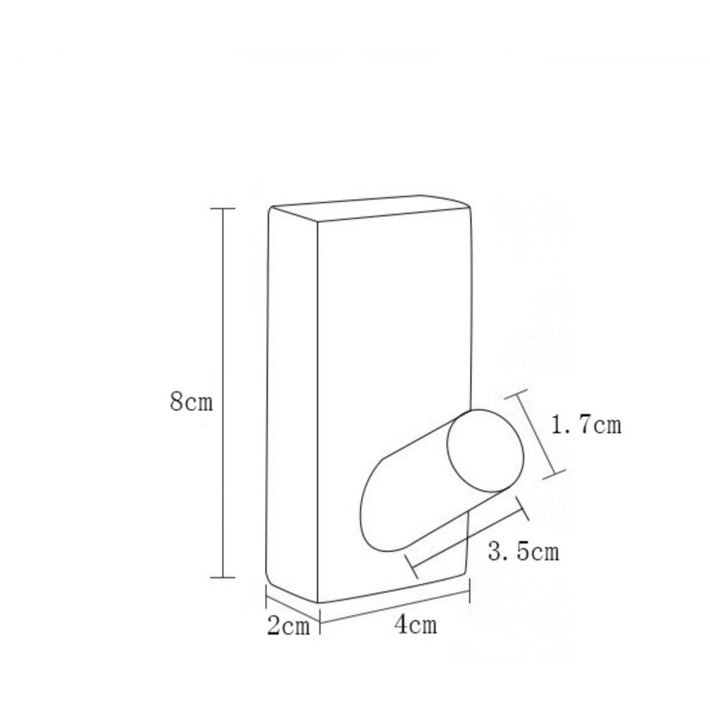 Móc treo tường bằng gỗ - Decor nhà cửa - Kiểu dáng hiện đại - Tặng kèm miếng dán 3M siêu chắc chắn