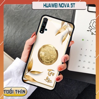 Ốp lưng con giáp cho Huawei NOVA 5T - Lưng kính cường lực