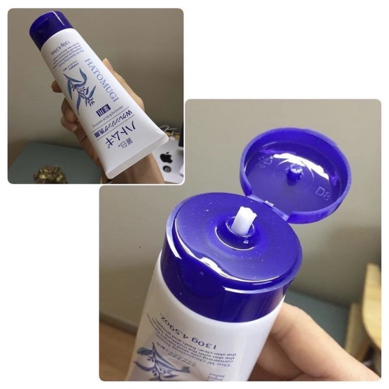 Sữa rửa mặt ý dĩ Hatomugi 170g và 130g nhật bản