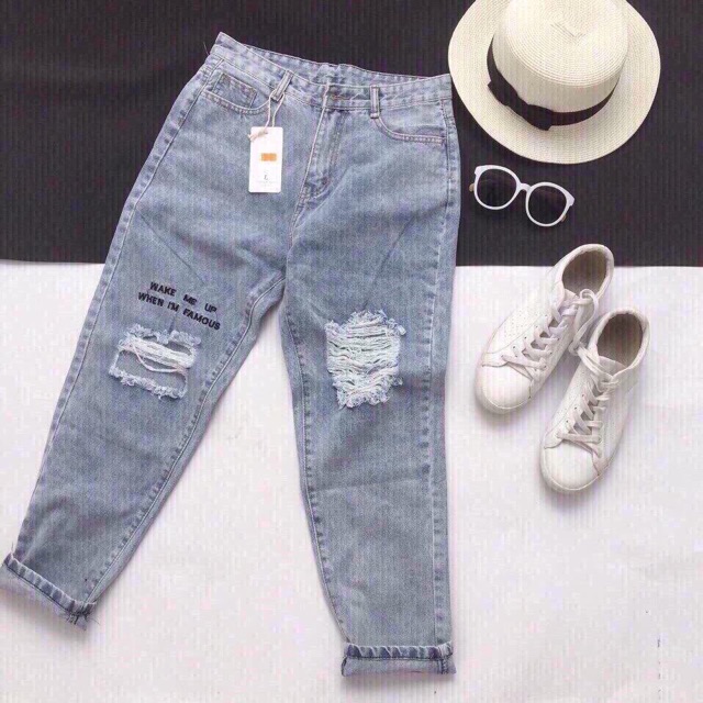 Quần Jeans Rách Gối hot hit - 3051