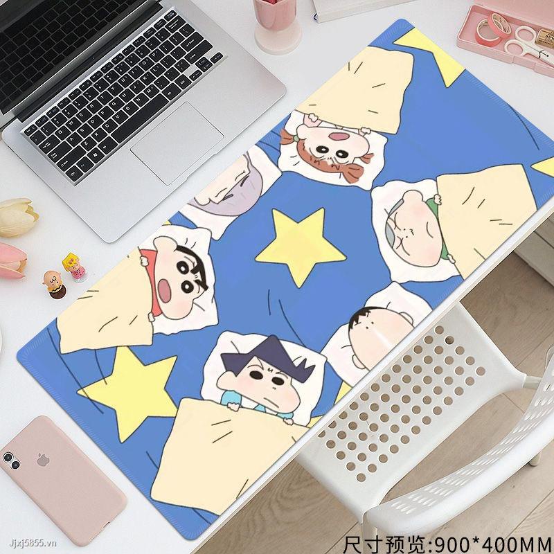 Tấm lót chuột và bàn phím cỡ lớn in hình Shin-Canh đáng yêu