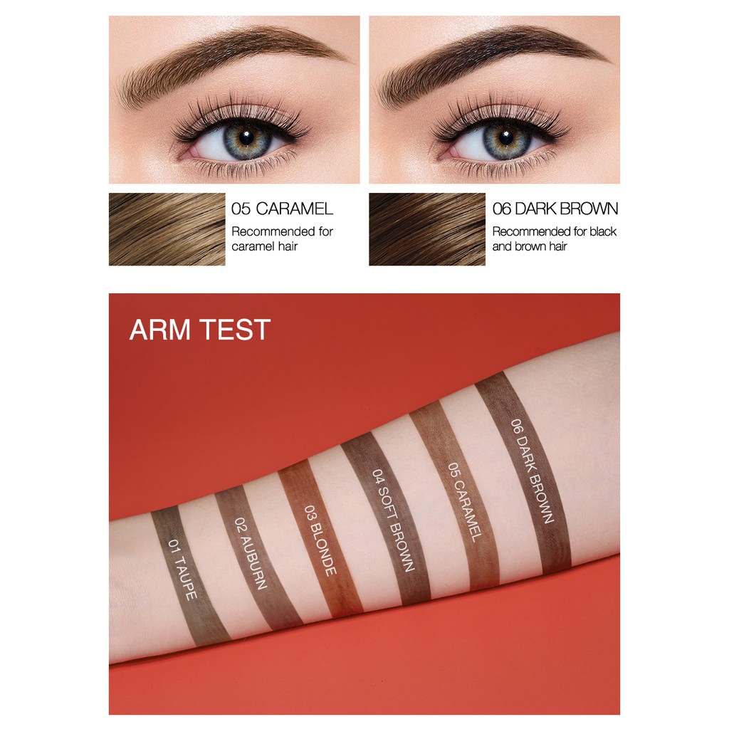 Bút Chì Kẻ Lông Mày BANXEER Đầu Mịn Có Cọ Chải 6 Màu Khác Nhau 14g | BigBuy360 - bigbuy360.vn