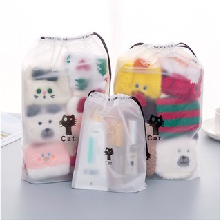 Túi dây rút hình mèo chống nước cute
