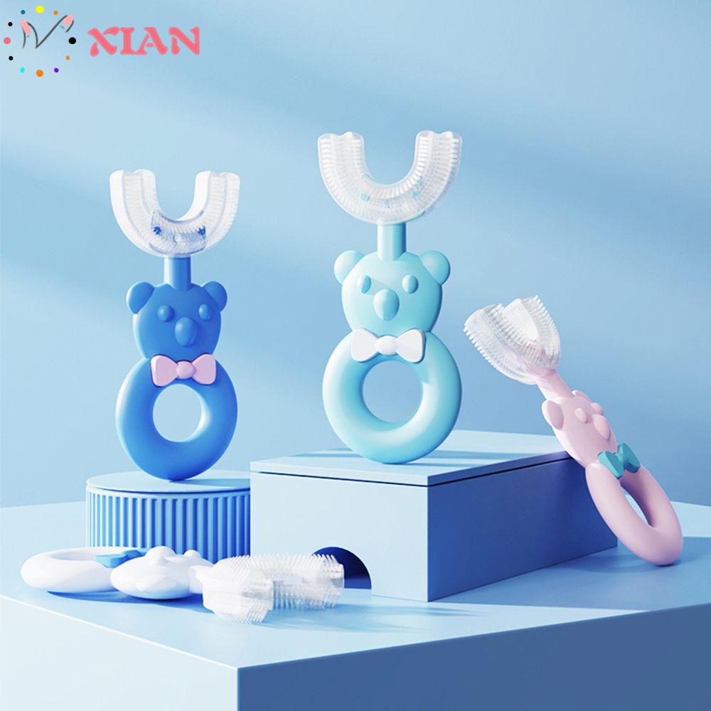 [Hàng mới về] Bàn chải đánh răng hình chữ u dành cho bé tiện lợi