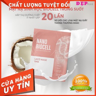 Mặt nạ Nano Biocell Laco – Mặt nạ Sinh học Dưỡng da từ Dừa tươi Lên men, Phù hợp với mọi loại da