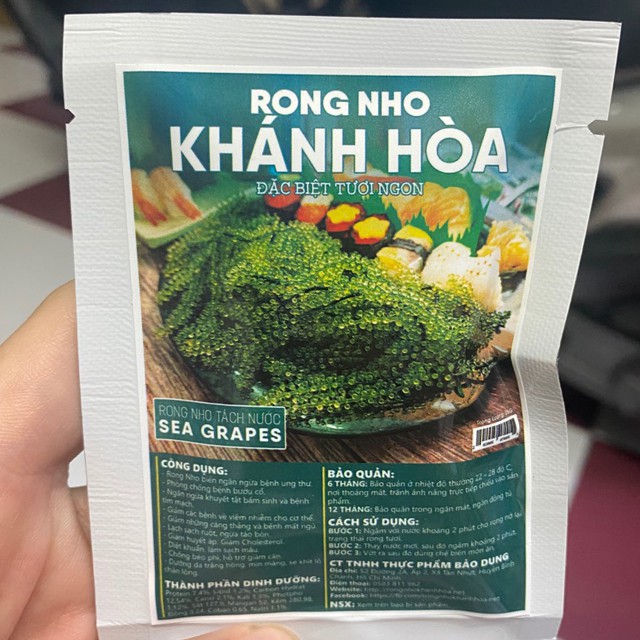 Rong Nho Tách Nước Khánh Hoà 25Gr - [FREESHIP] - Công Nghệ Tách Nước Tiêu Chuẩn Nhật Bản | BigBuy360 - bigbuy360.vn