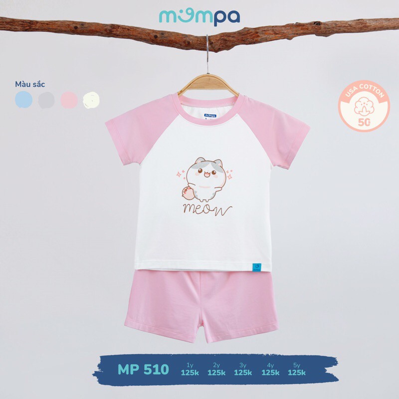 [MOMPA] Bộ cộc tay vải cotton mã 510