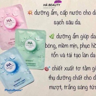 Mặt nạ HA cấp nước IMAGES-HYALURONIC ACID FACIAL MASK nội địa Trung chính hãng